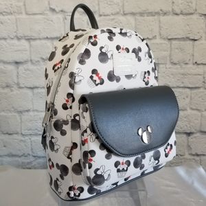 Loungefly Minnie Mouse Mickey Mouse Cupcakes Disney Mini Backpack Bag New